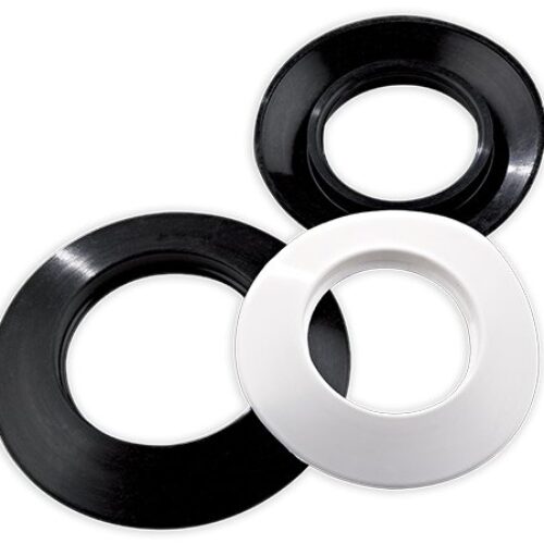 WHITE OR BLACK SILICONE ROSETTE / EPDM ROSETTE (Cod. 9190-9191)